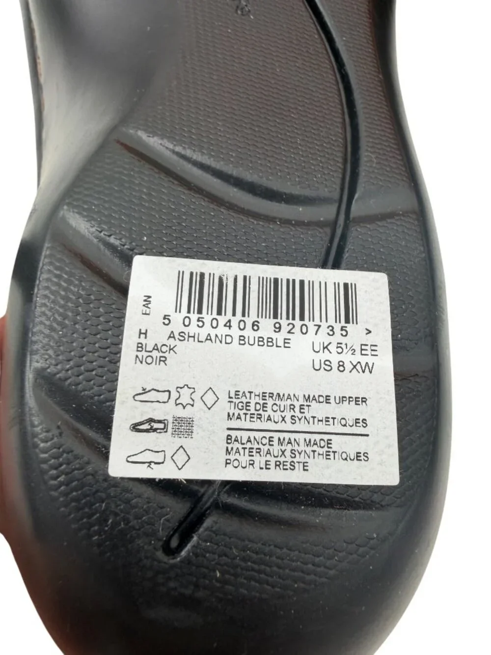 NWT & ORIG BOX CLARKS COLLECTION ASHLAND BUBBLE COMFORT BLACK LOAFERS - 8XW
